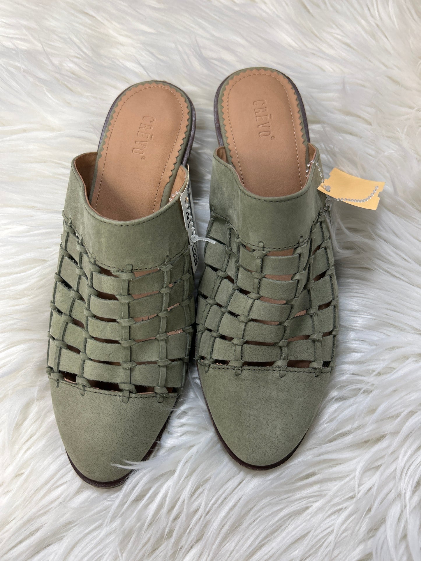 Shoes Heels Wedge By Clothes Mentor In Green, Size:9