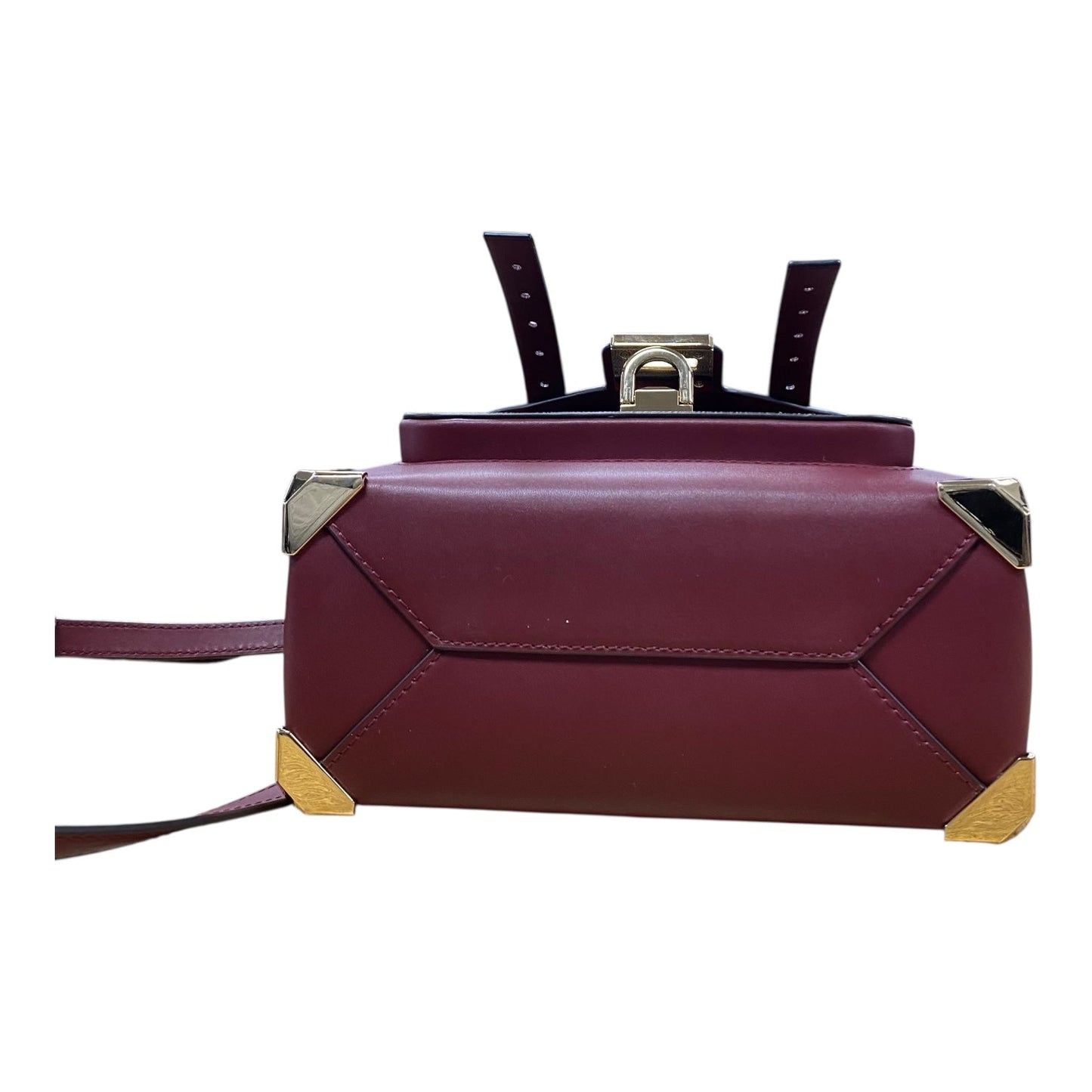 Handbag Designer By Michael Kors  In Maroon, Size:Medium