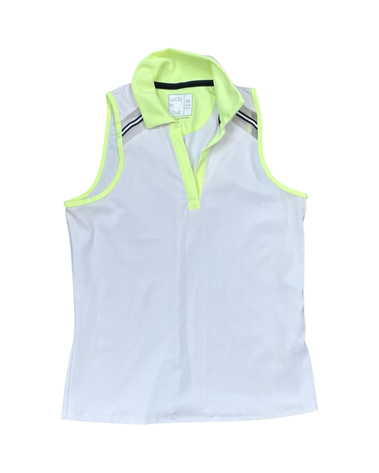 Top Sleeveless By Lucky In Love In White, Size:Xs