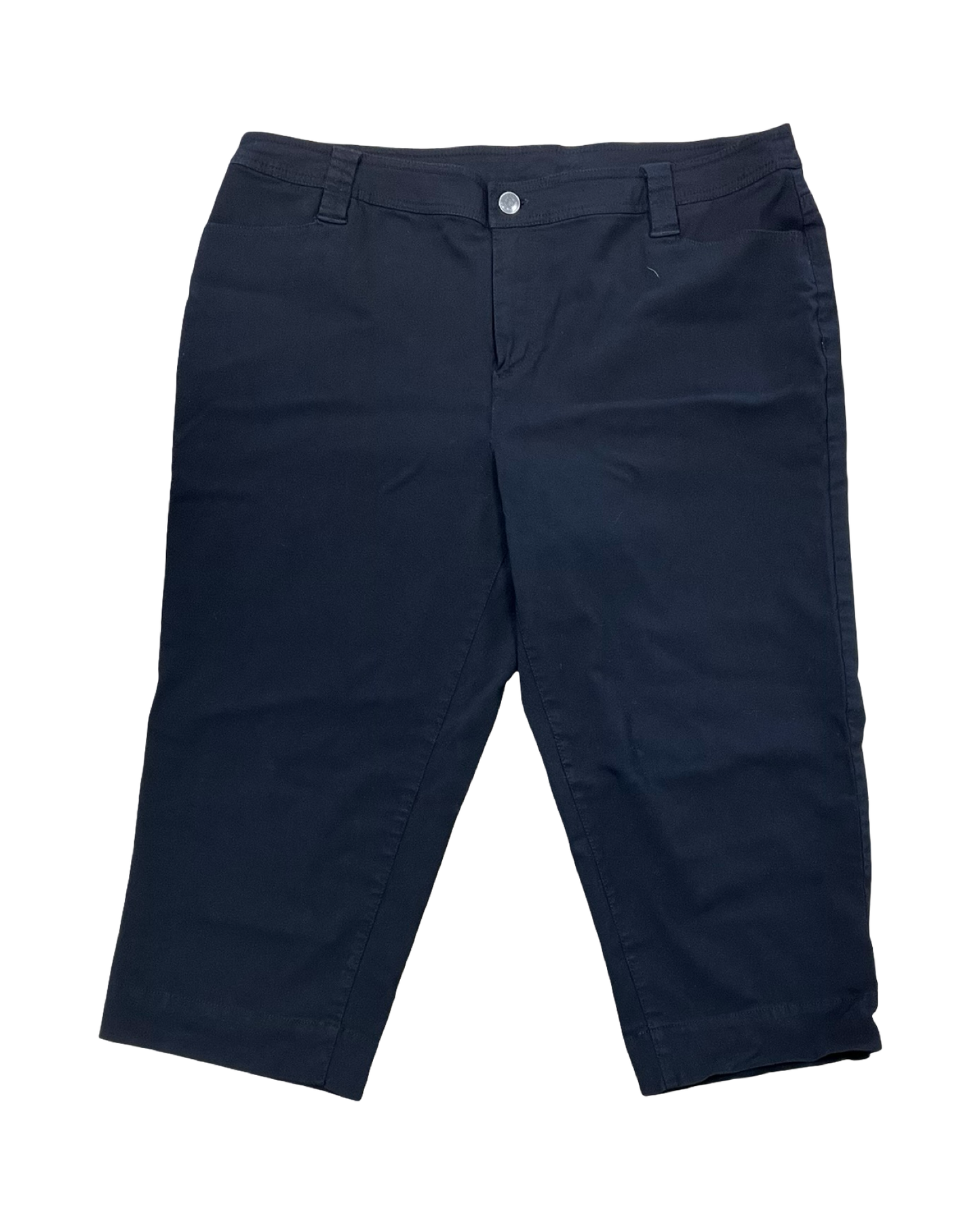 Pants Cropped By Nicole By Nicole Miller In Black, Size:16