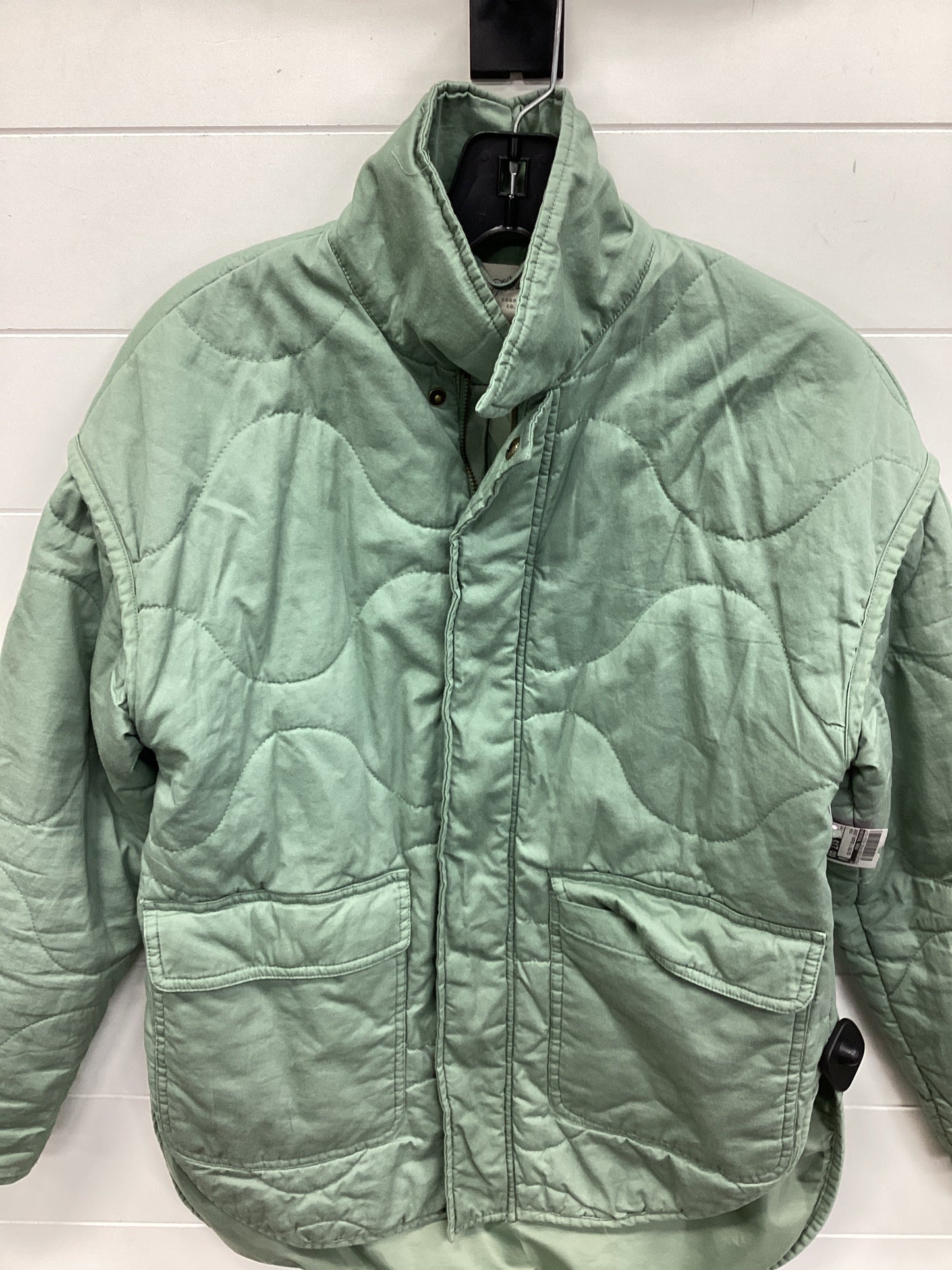 Jacket Puffer & Quilted By Universal Thread In Green, Size:S