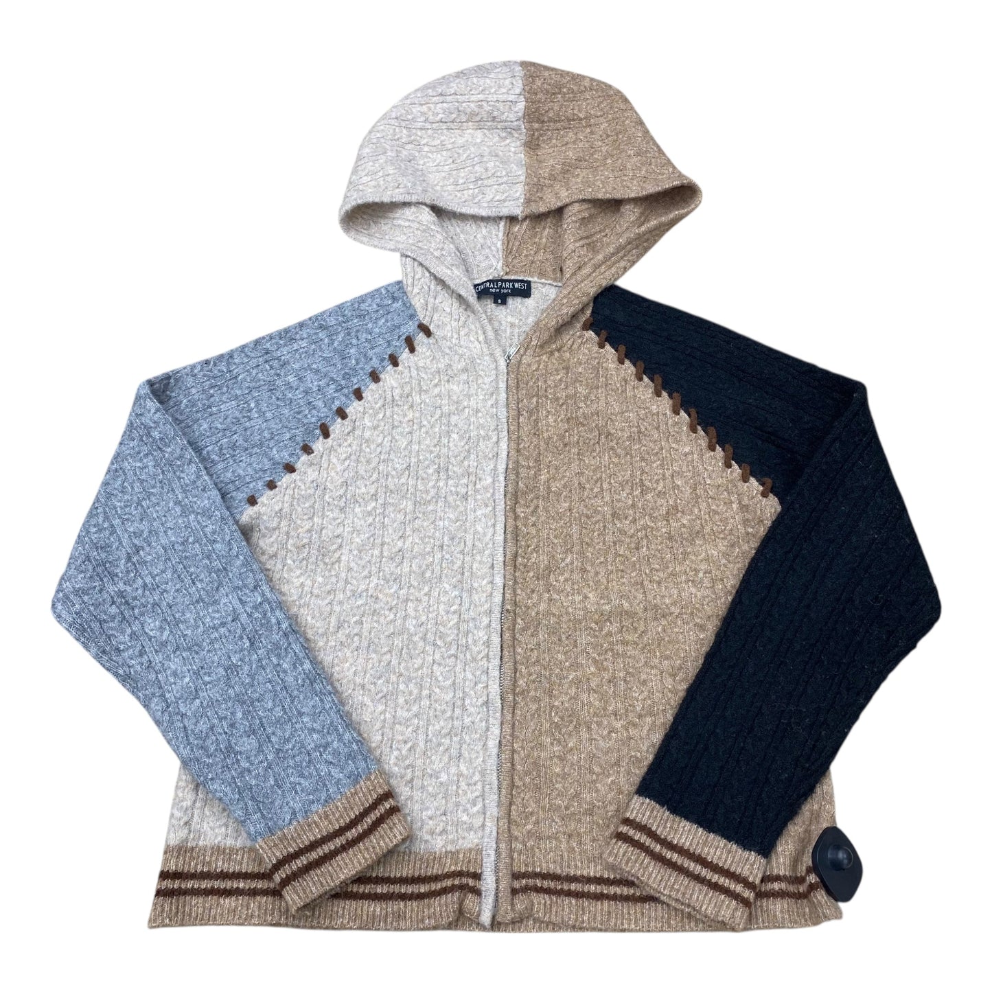 Sweater By Centralparkwest In Brown & Grey, Size:S