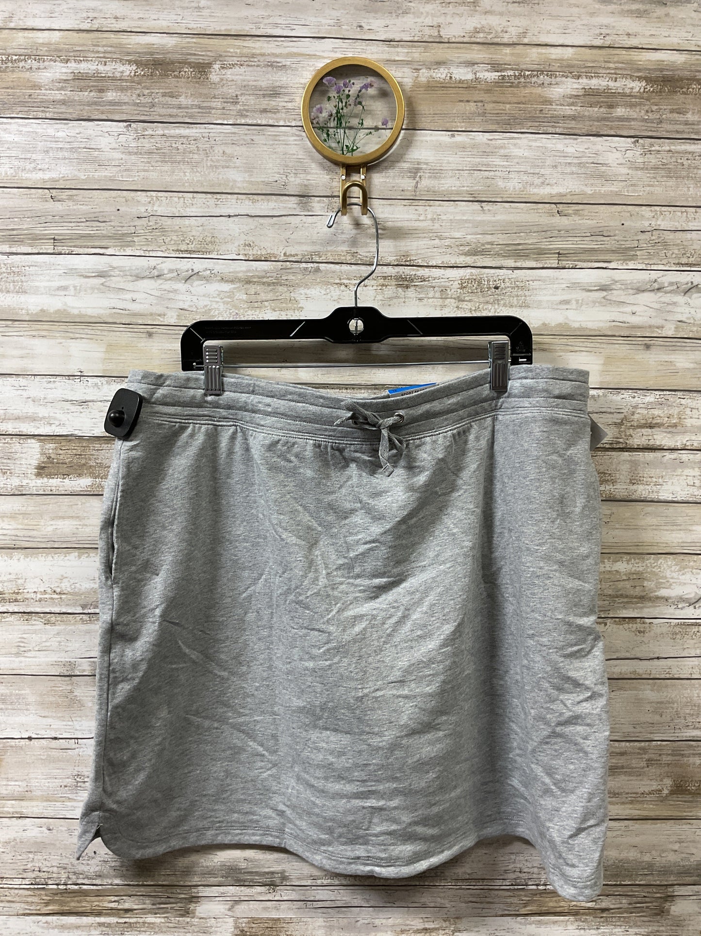 Athletic Skort By Karen Scott In Grey, Size:Xl