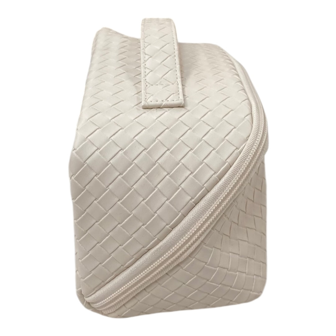 Makeup Bag By Cmc In Ivory, Size:Small