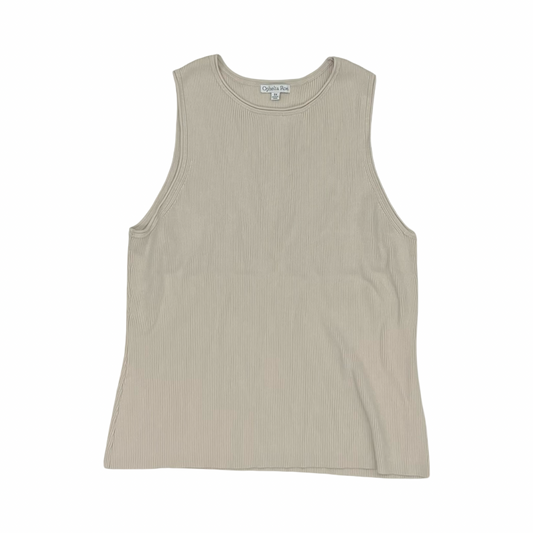 Top Sleeveless By Ophelia Roe In Tan, Size:3X