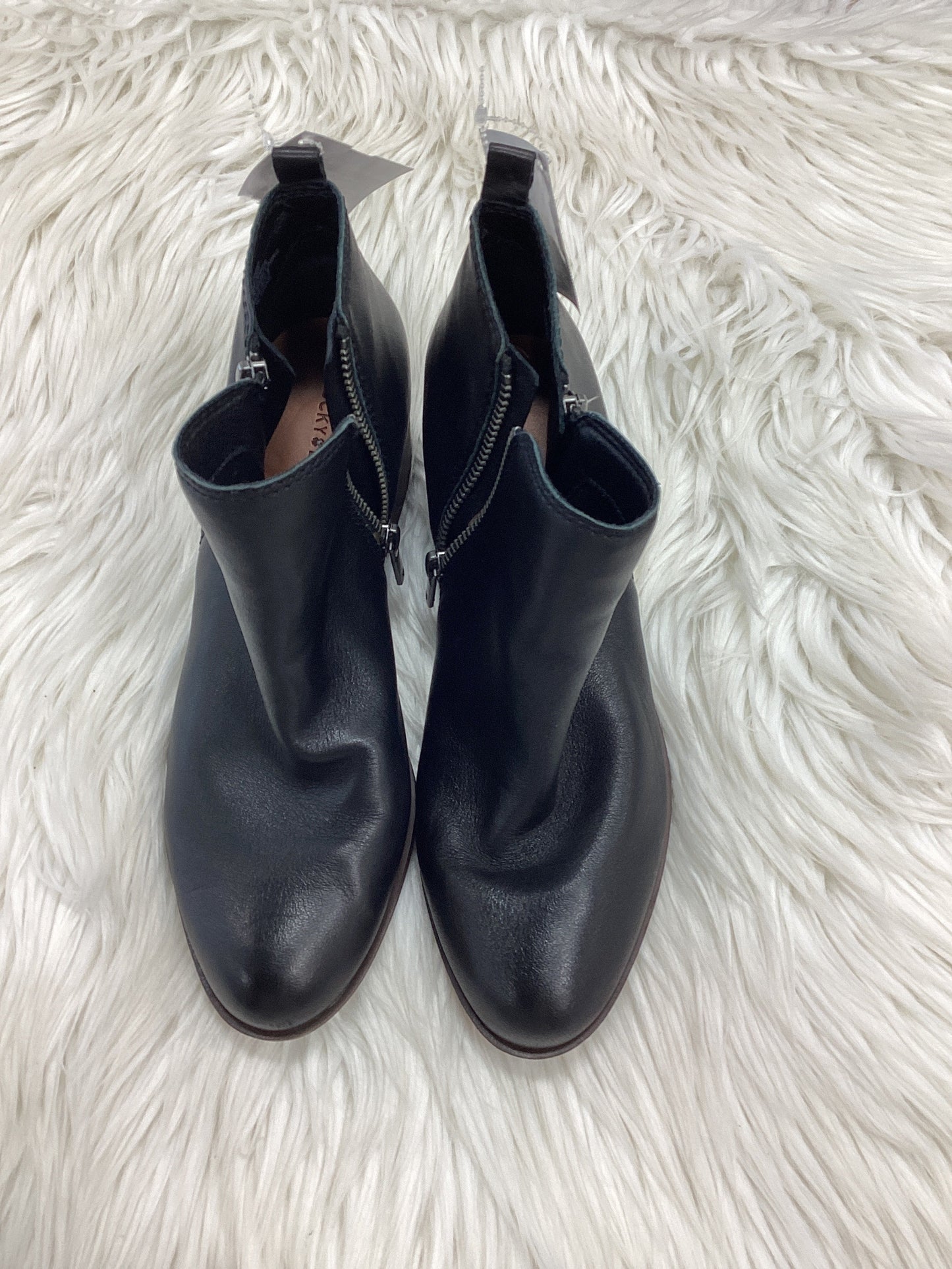 Boots Ankle Flats By Lucky Brand In Black, Size:9
