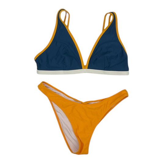 Swimsuit 2PC By Clothes Mentor In Blue & Orange, Size:M