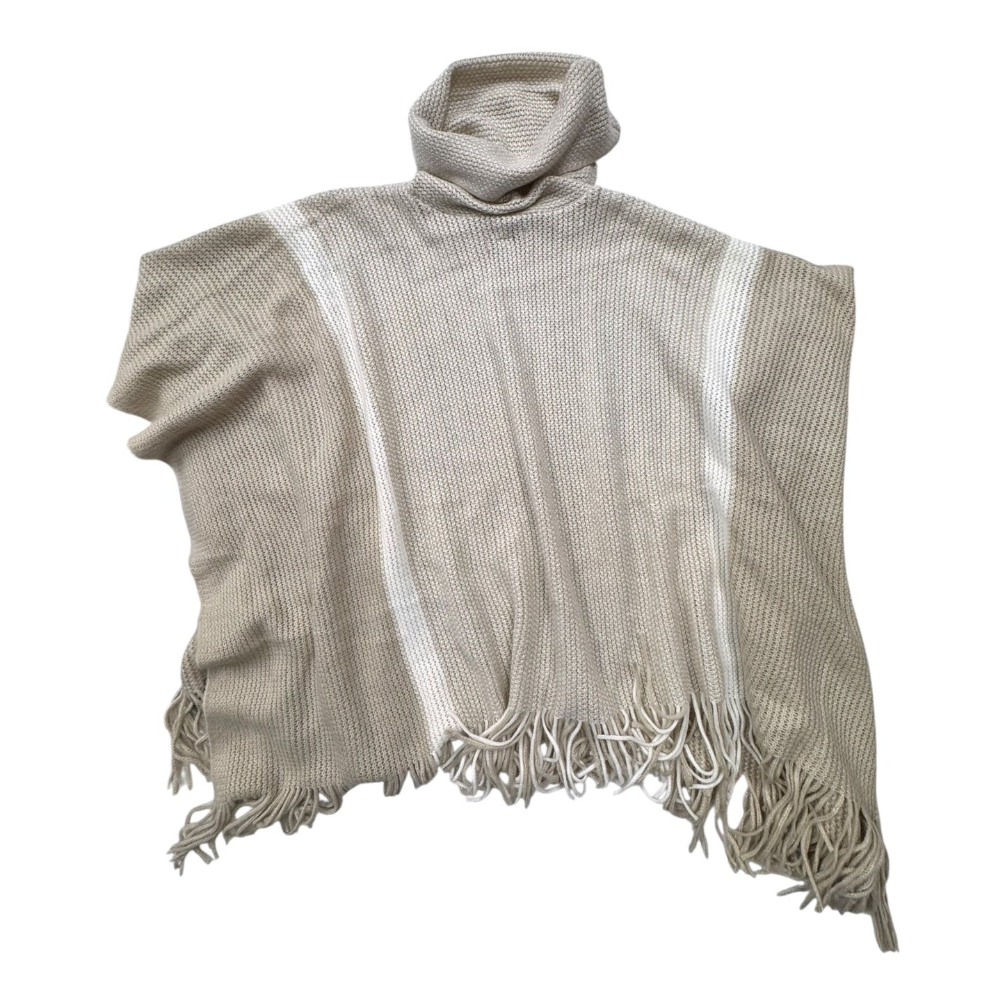 Poncho By Charlie Paige In Beige, Size:Osfm