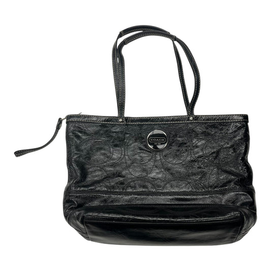 Handbag Designer By Coach In Black, Size:Medium