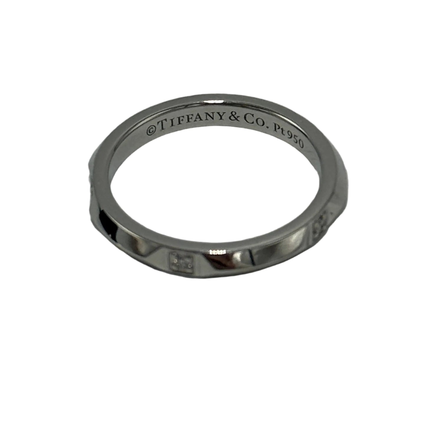 Tiffany & Company True Band Platinum Diamond Luxury Ring , Size: 6