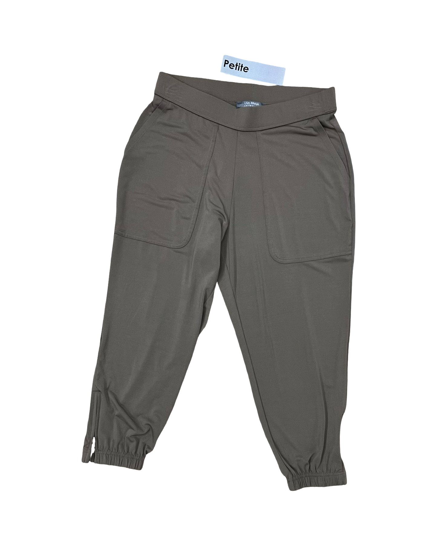 Pants Joggers By Lisa Rinna In Taupe, Size:Xsp