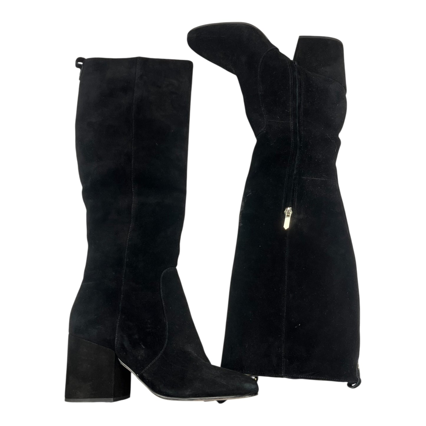 Boots Knee Heels By Sam Edelman In Black, Size:8.5