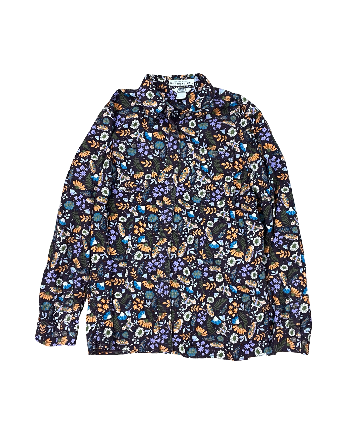 Blouse Ls By Duluth Trading In Purple, Size:L