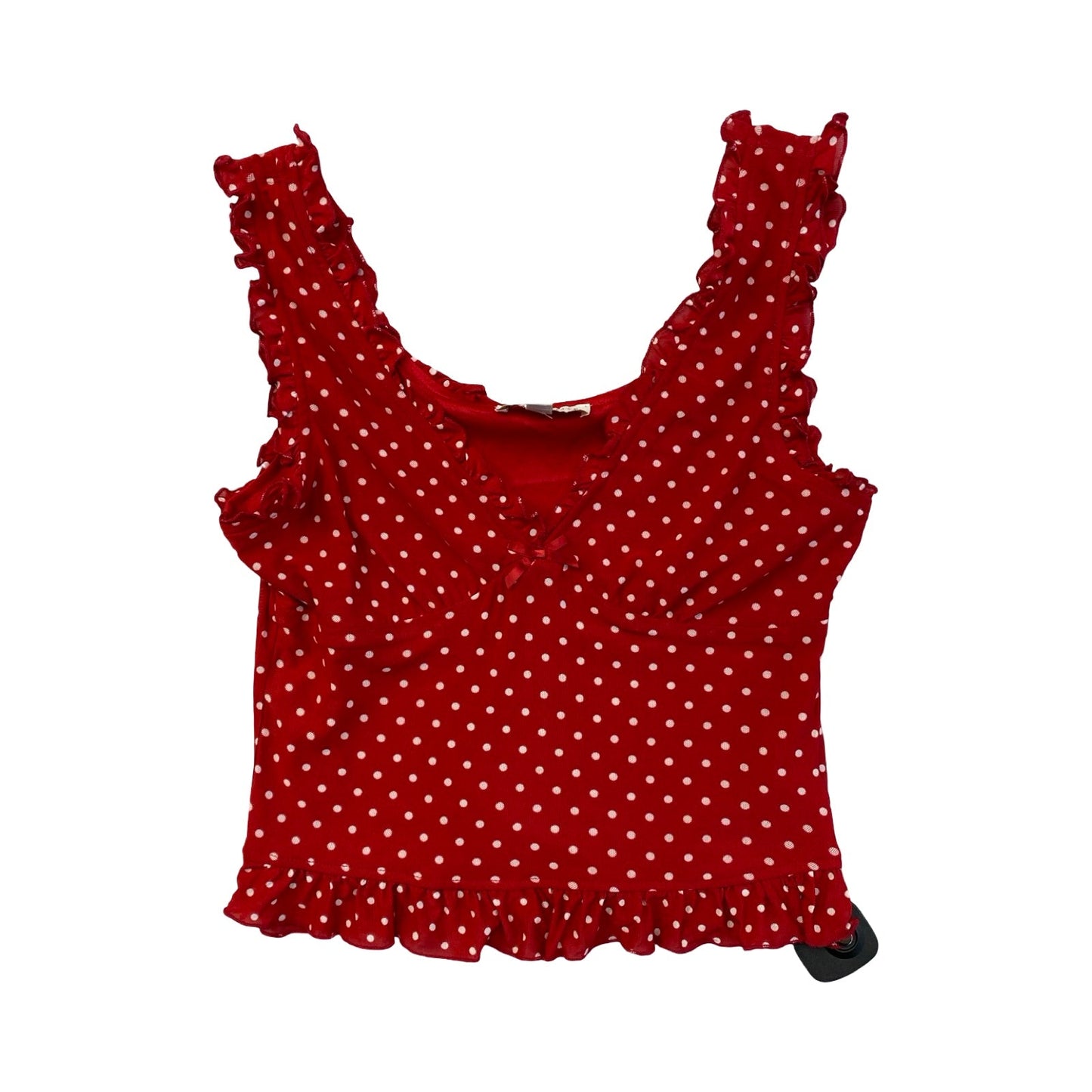 Top Sleeveless By Cmc In Red & White, Size:L