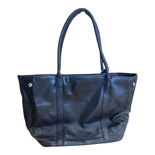 Handbag Leather By Margot In Black, Size:Large