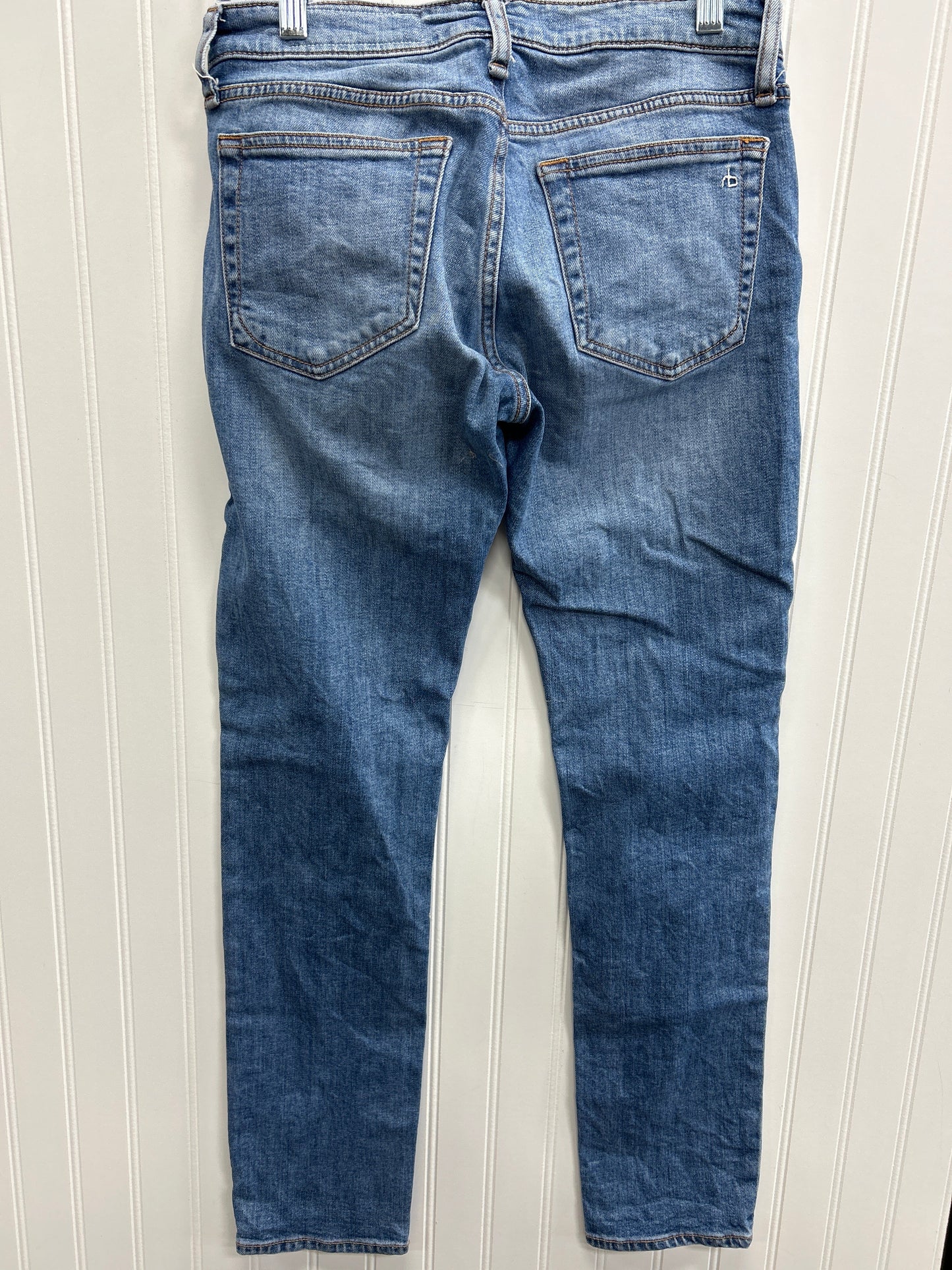 Jeans Straight By Rag And Bone In Blue Denim, Size:0