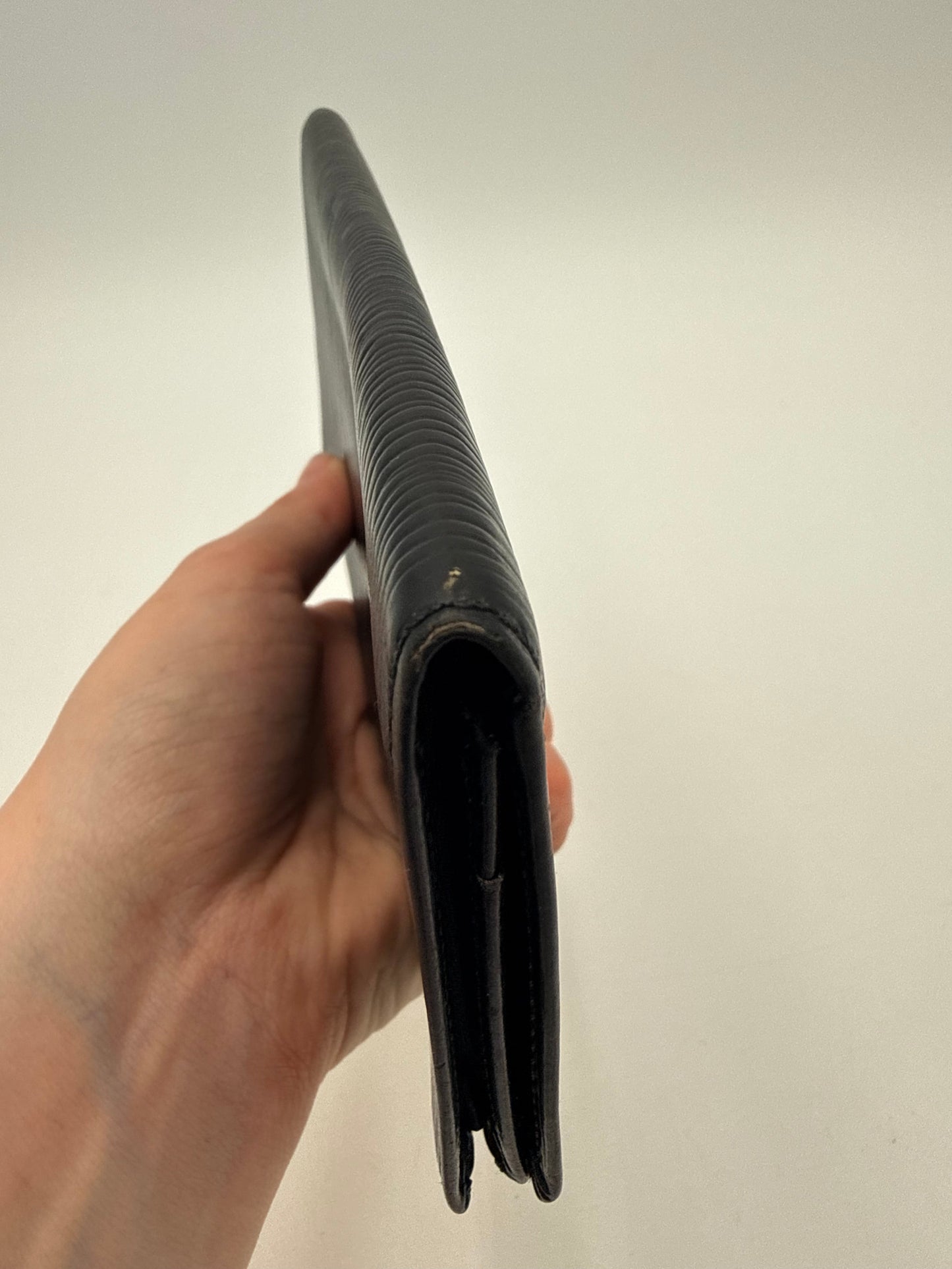 Wallet Luxury Designer By Louis Vuitton In Black, Size:Medium