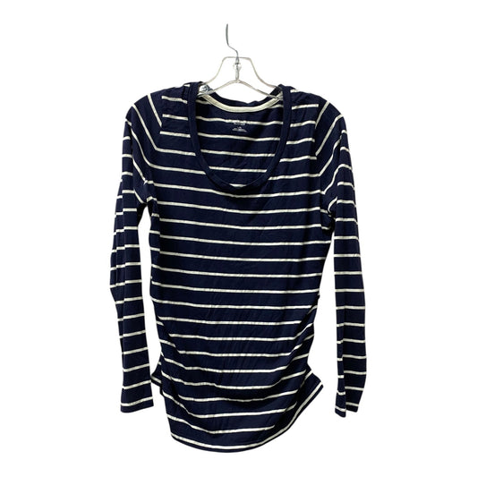 Mat Top Ls By Liz Lange Maternity In Blue, Size:Xl