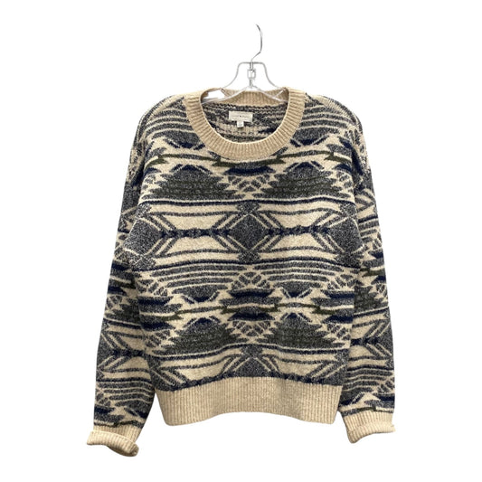 Sweater By Lucky Brand In Black & Cream, Size:S