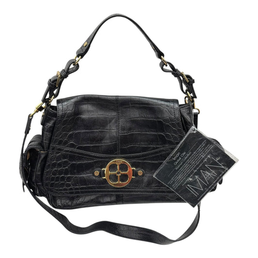 Handbag By Iman Hsn In Black, Size:Medium