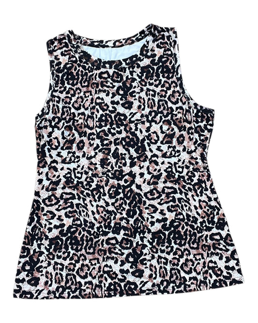 Top Sleeveless By Clothes Mentor In Black & Tan, Size:2X