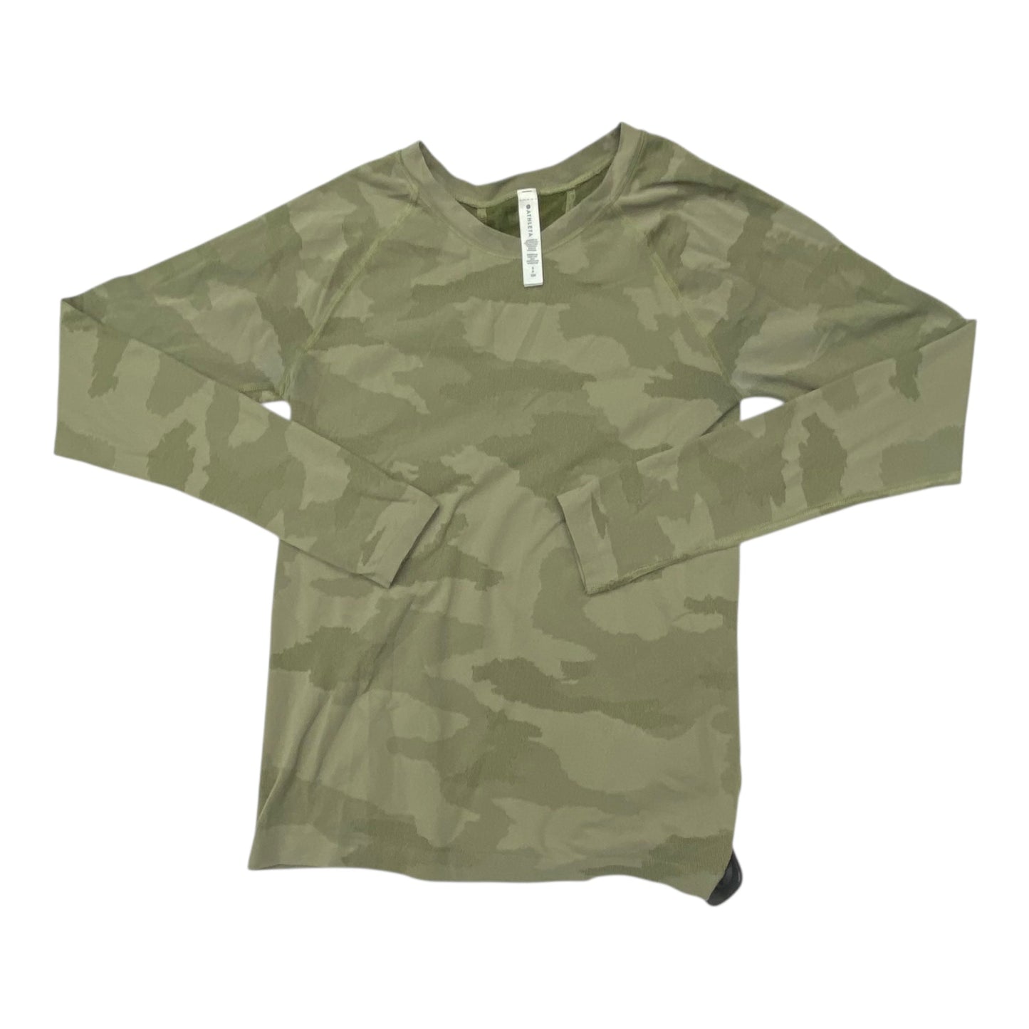 Athletic Top Ls Crewneck By Athleta In Green, Size:Sp