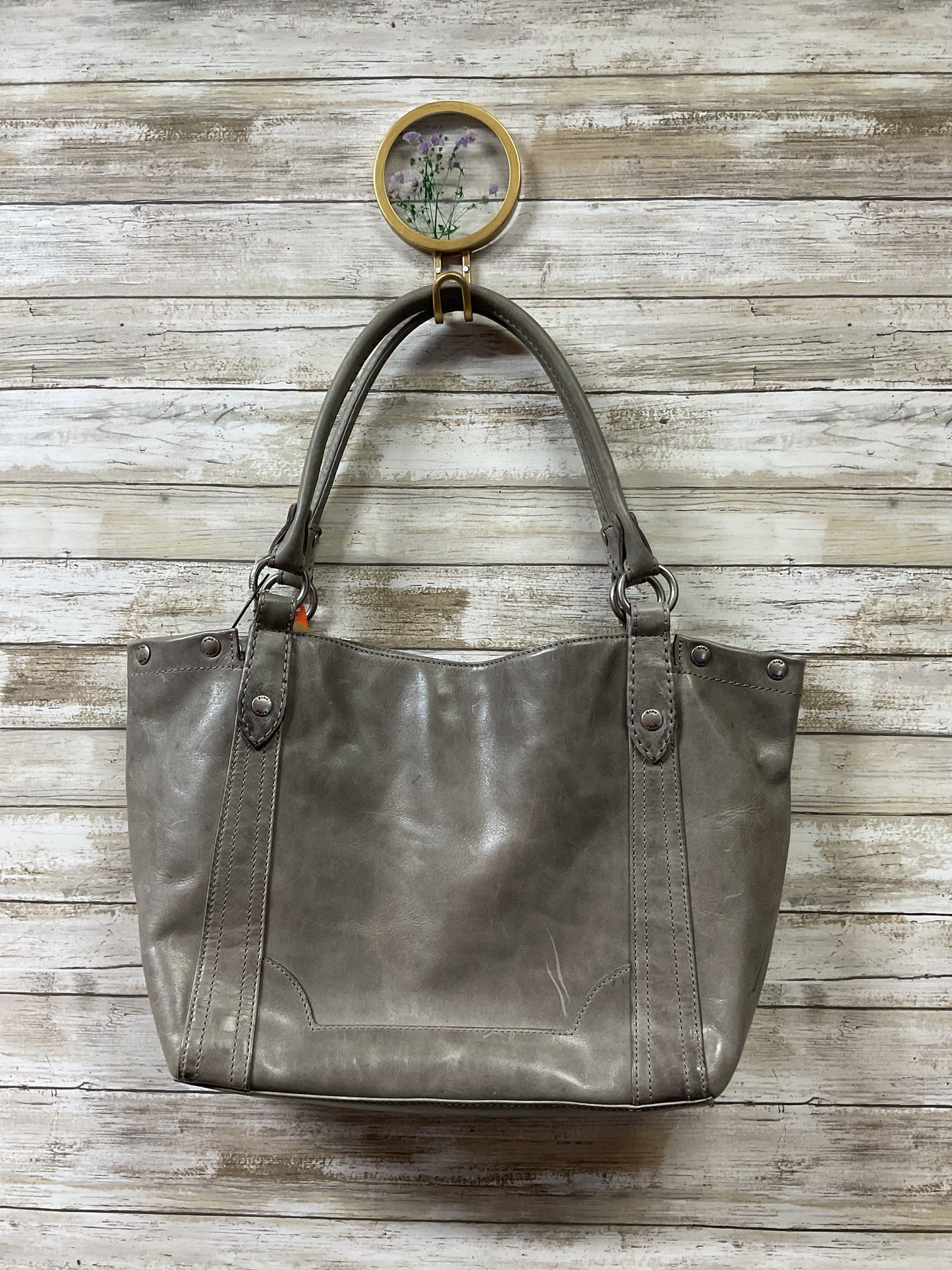 Handbag Designer By Frye In Grey, Size:Large