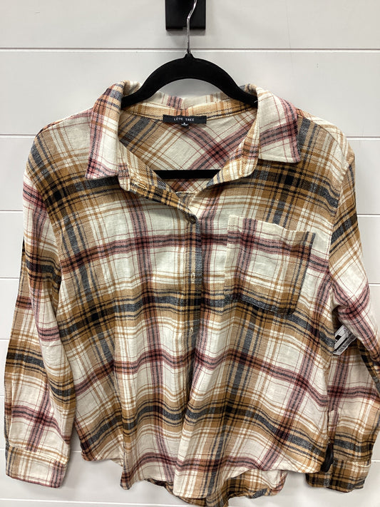 Top Ls By Love Tree In Cream, Size:S