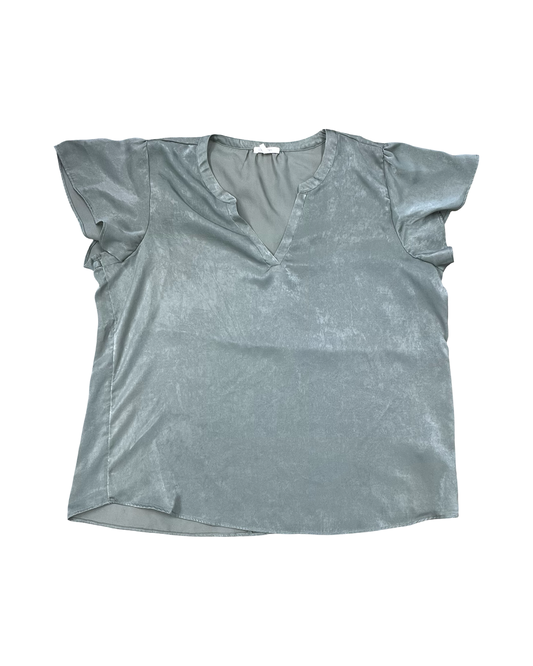 Top Ss By Maurices In Green, Size:1X