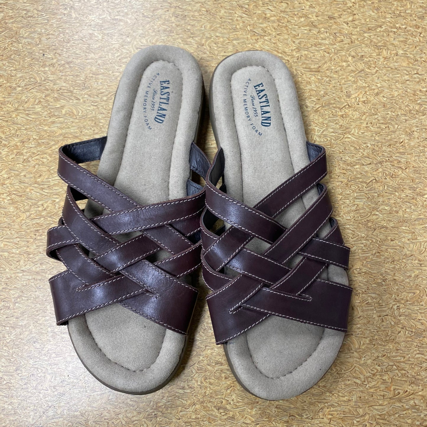 Sandals Flats By Eastland In Brown, Size:11