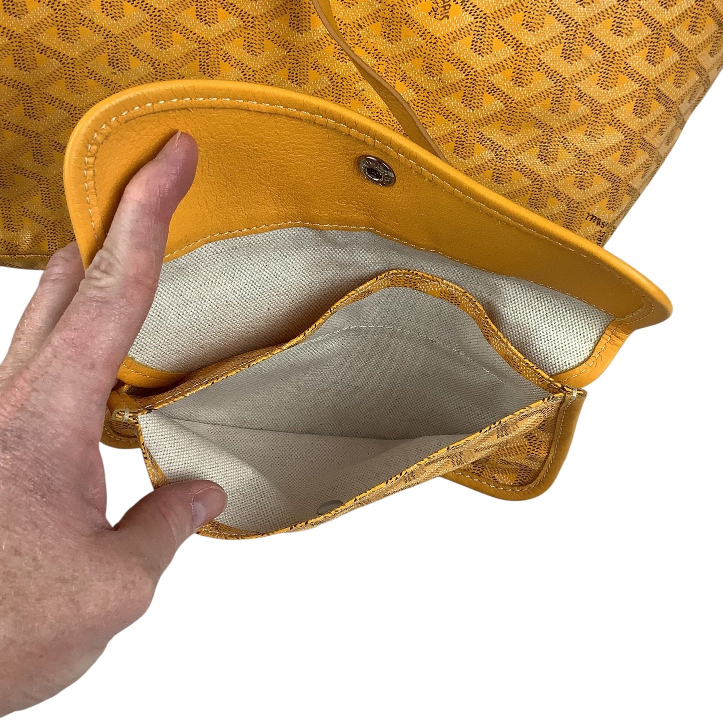 Tote Luxury Designer By Goyard, Size: Medium