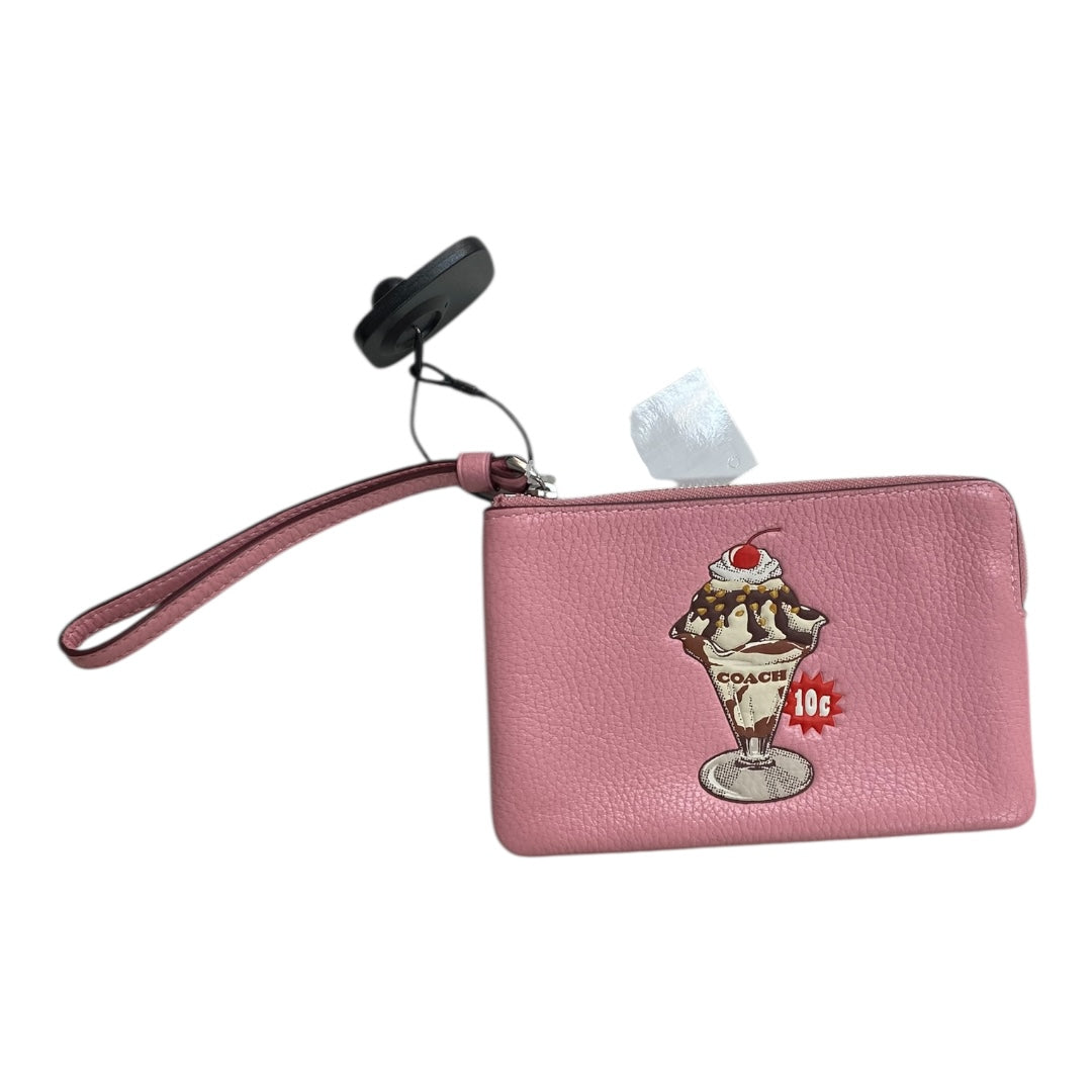 Wallet Designer By Coach In Pink, Size:Small
