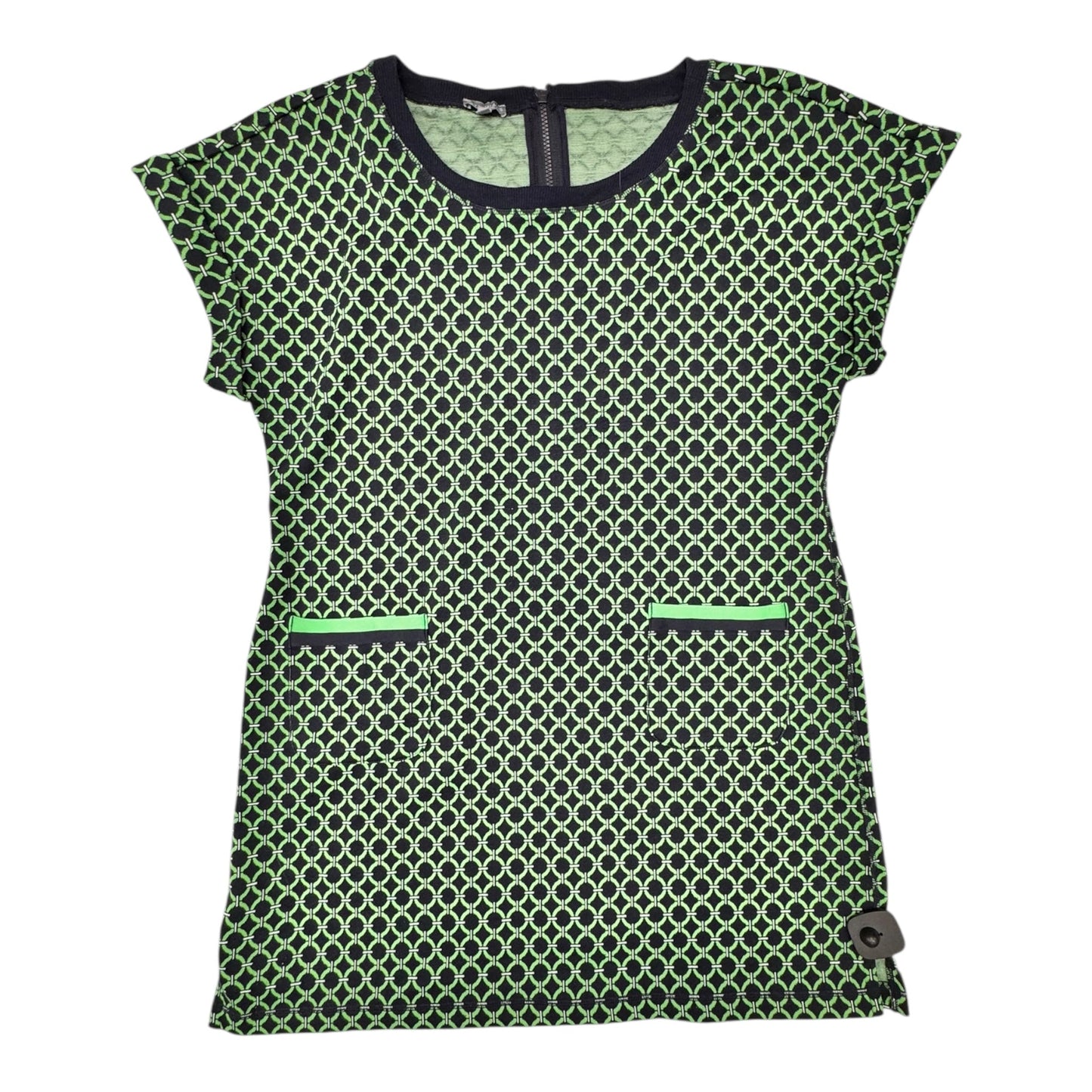 Dress Casual Midi By Talbots In Black & Green, Size:Xl