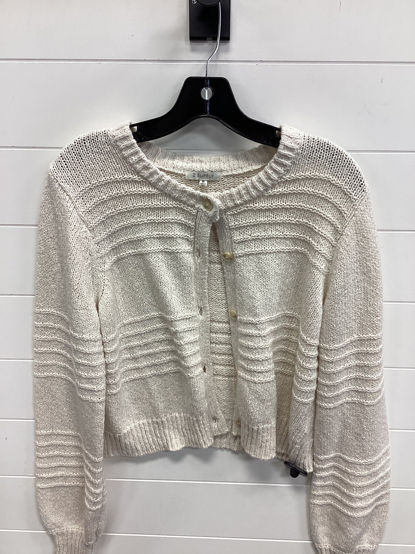 Cardigan By Z Supply In Cream, Size:M