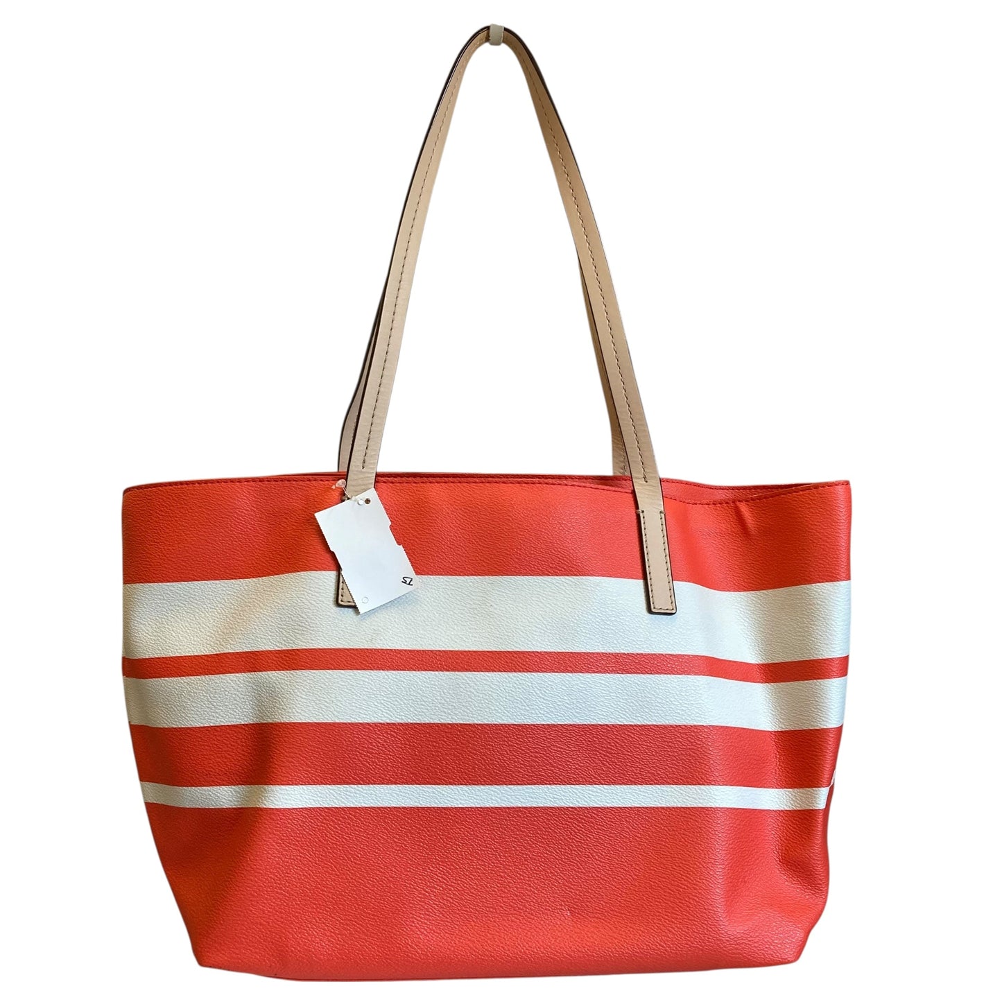 Handbag Designer By Kate Spade In Striped Pattern, Size:Medium