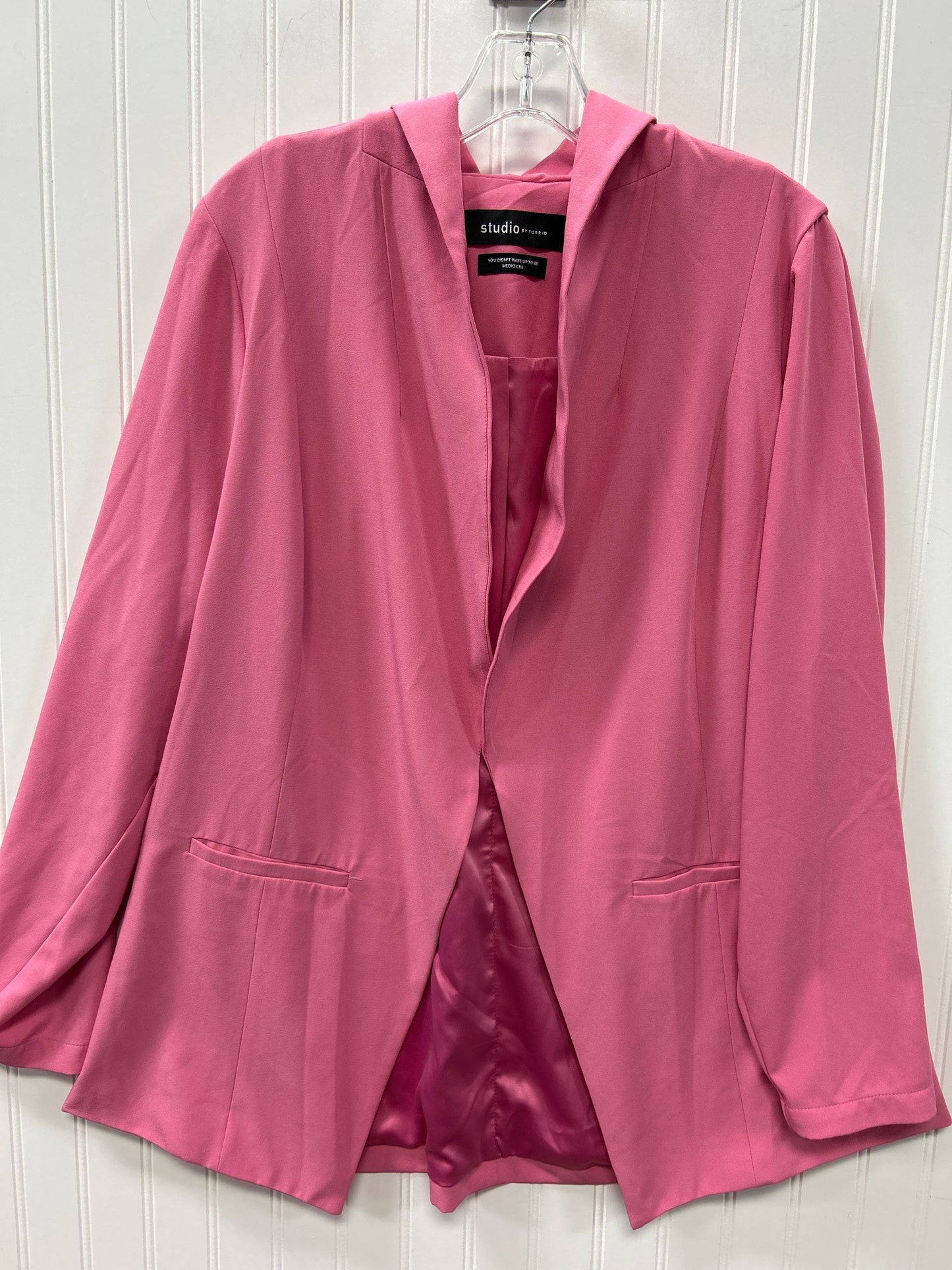 Blazer By Torrid In Pink, Size:1X