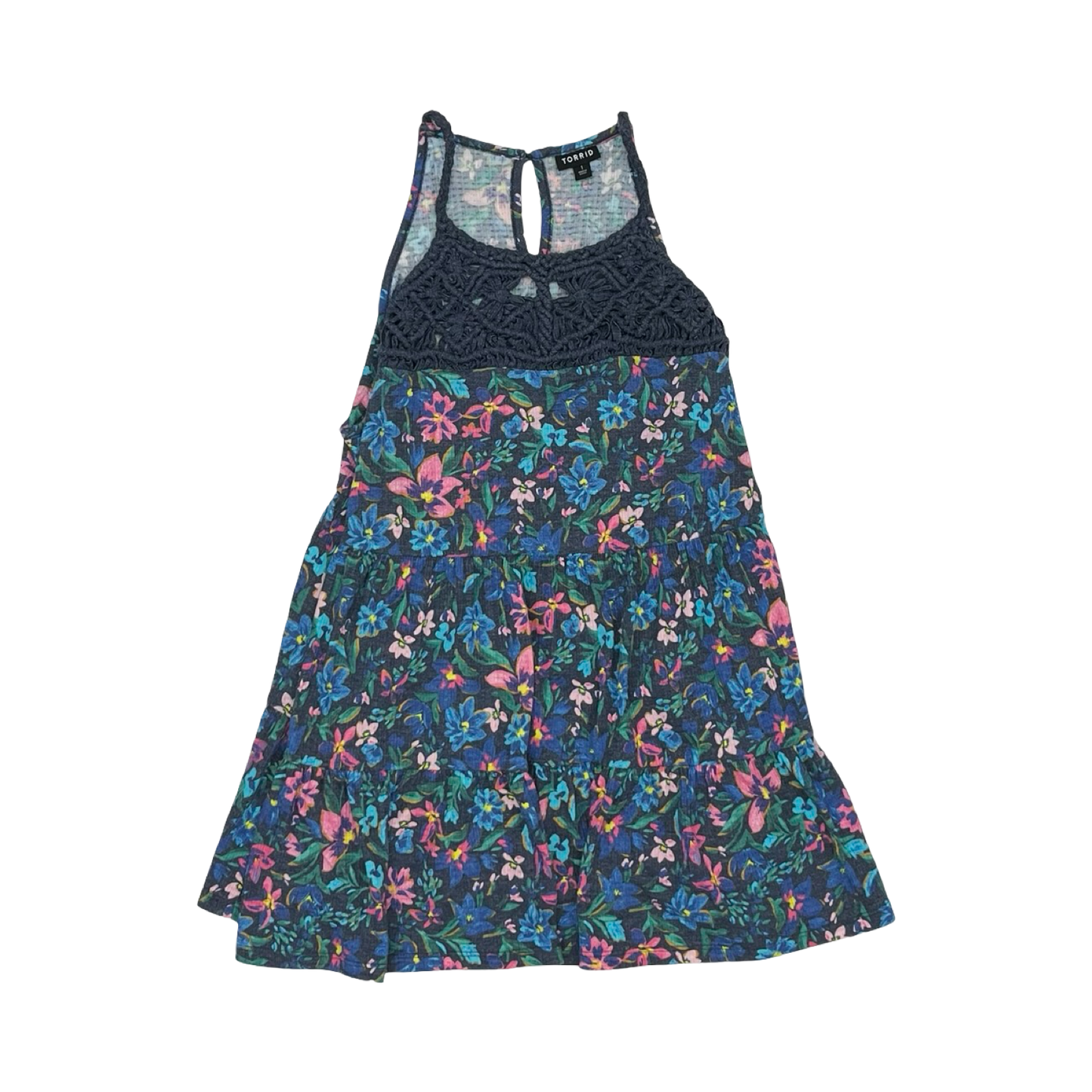 Blouse Sleeveless By Torrid In Floral Print, Size:1X