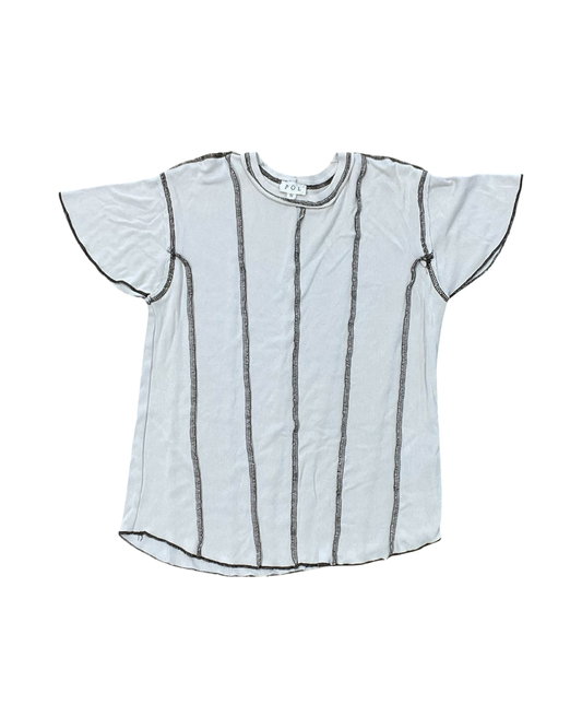Top Sleeveless By Pol In Cream, Size:S