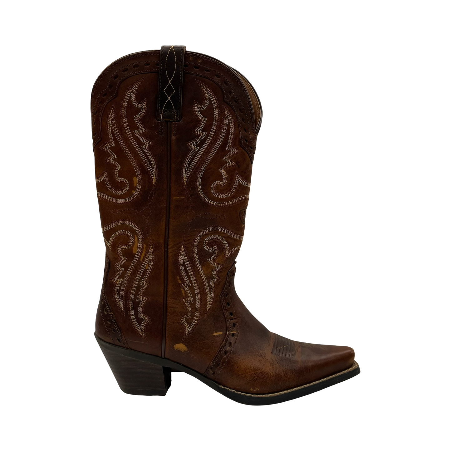 Boots Western By Ariat In Brown, Size:7