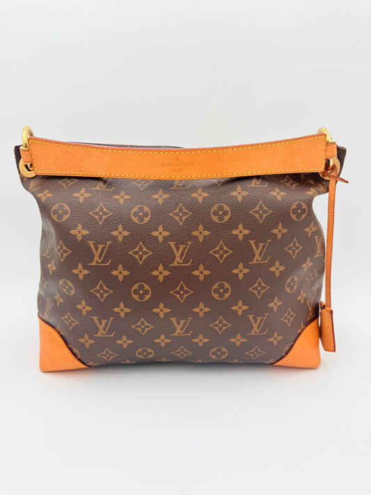 Handbag Luxury Designer By Louis Vuitton In Brown, Size:Medium