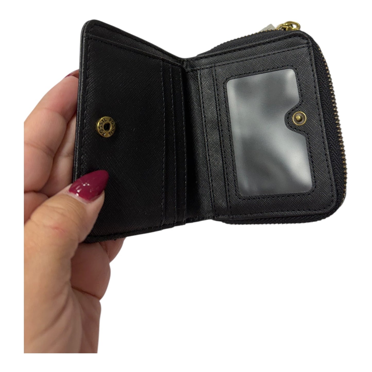 Wallet By Fossil In Black, Size:Small