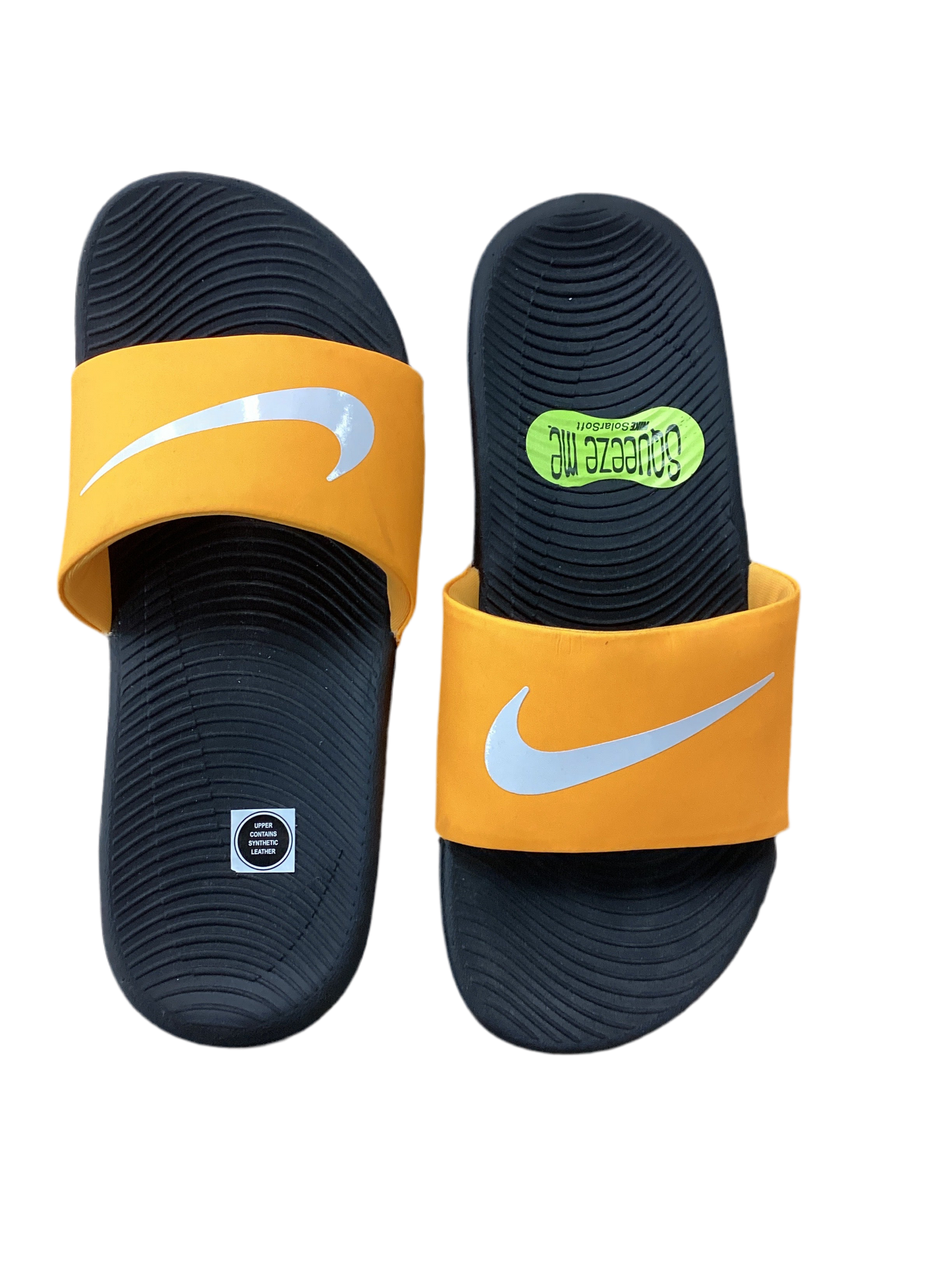 Sandals Flats By Nike In Orange, Size:6.5