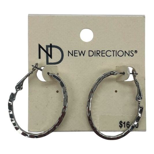 Earrings Hoop By New Directions In Silver