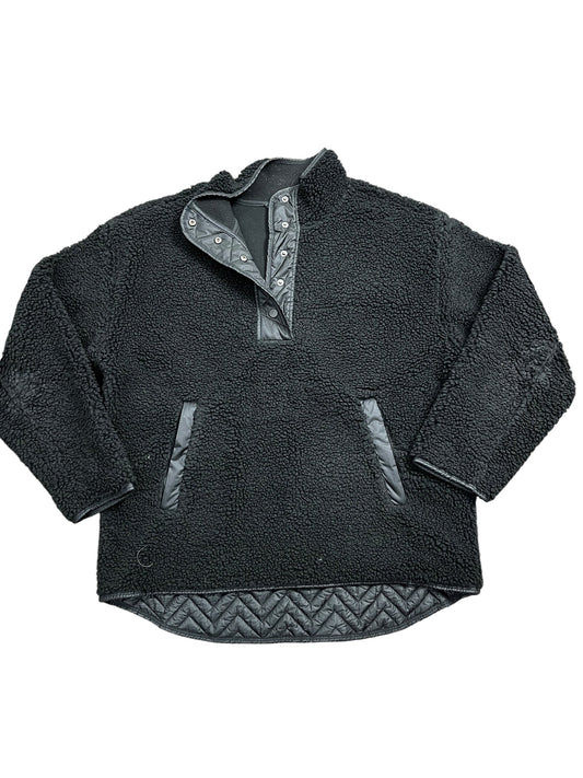 Sweatshirt Collar By Athleta In Black, Size:L