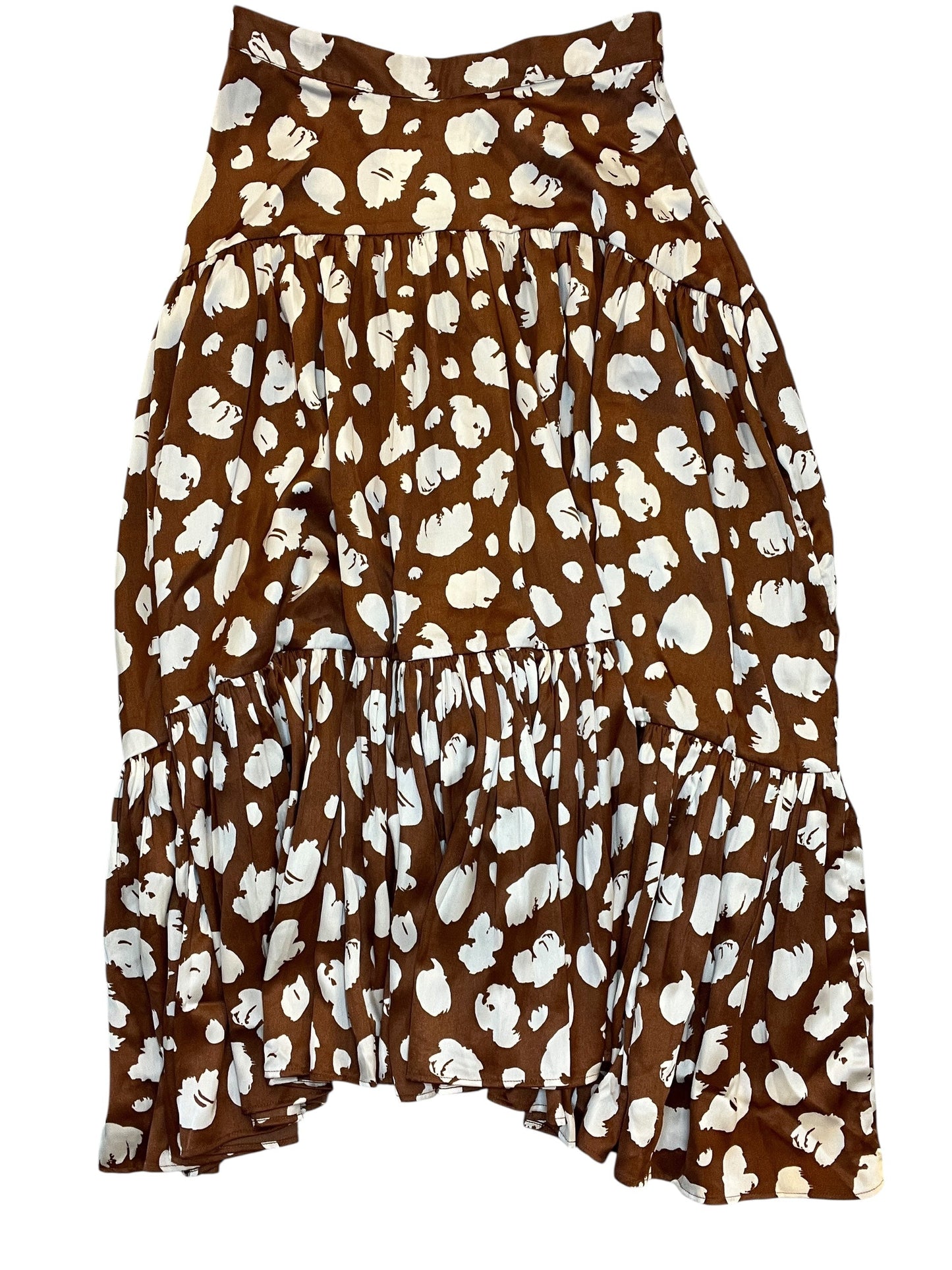 Skirt Midi By   Clothes Mentor In Brown, Size:S