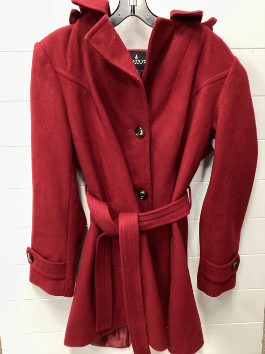 Coat Wool By London Fog In Red, Size:M