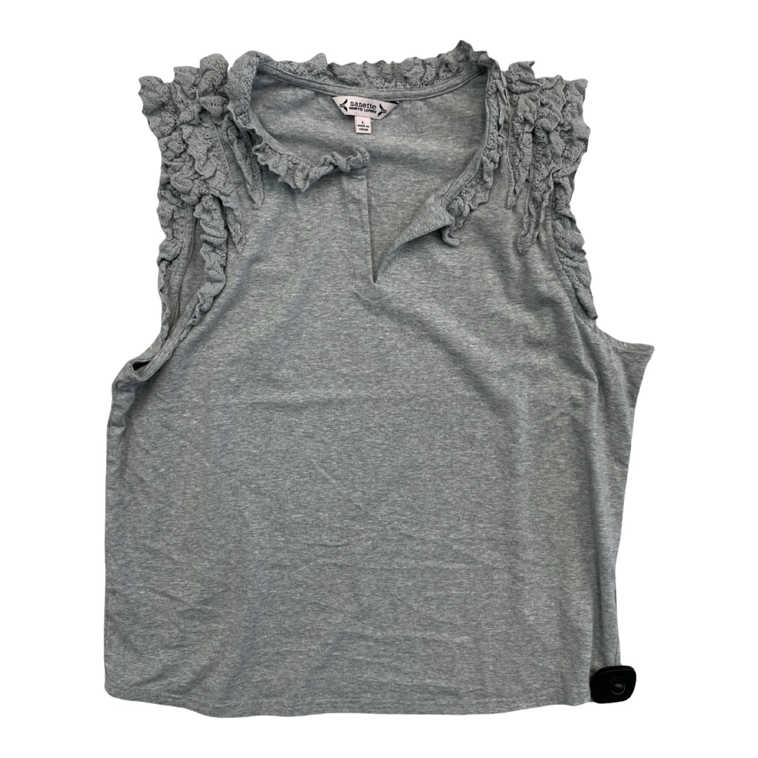 Top Sleeveless Basic By Nanette By Nanette Lepore In Grey, Size:L
