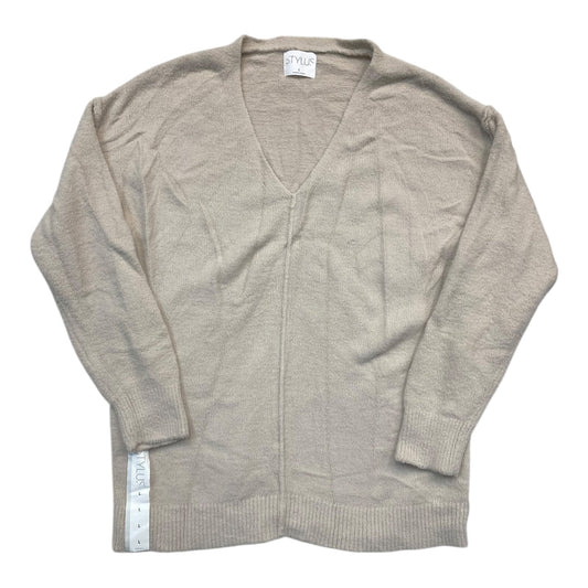 Sweater By Stylus In Beige, Size:L