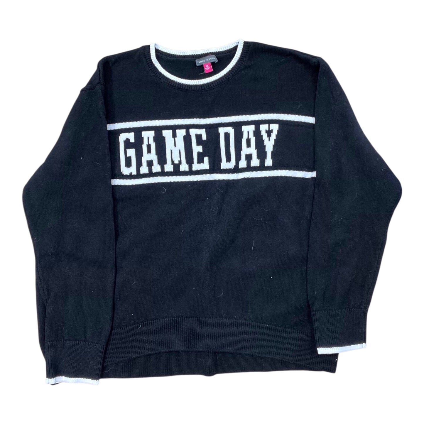 Sweater By Vince Camuto In Black & White, Size:1X