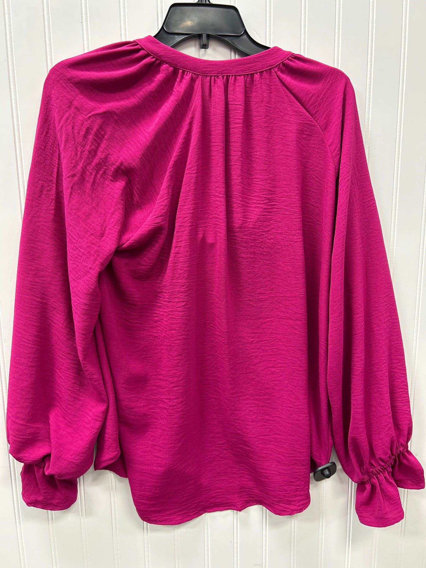 Blouse Ls By Ariella In Pink, Size:L